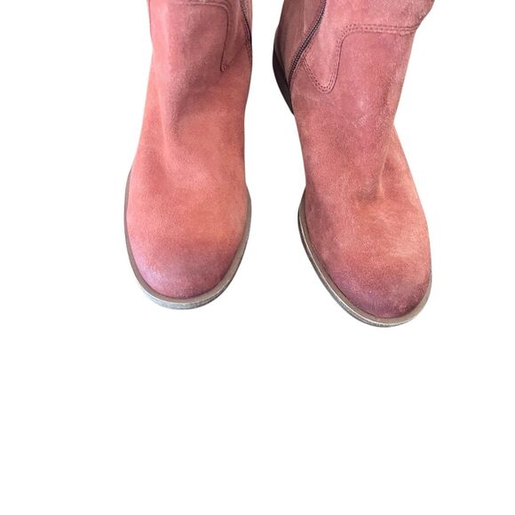 Sofft Sharnell II waterproof suede knee-high boot in russet brown sz 11 - Picture 4 of 8